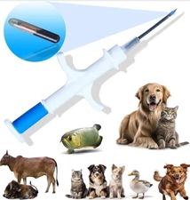 10 Pack 1.4X8mm Microchip for Dogs and Cats Animal Identification Syringe