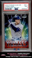 2020 Stadium Club Chrome Aaron Judge Beam Team Red #/5 Yankees PSA 9 005
