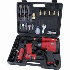 33PC Air Tool Kit  1/2" Drive Kit- Wrench Ratchet Grinder Hammer