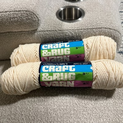2 Coats & Clark's Knitting Yarn-100% Dupont Orlon Acrylic Fiber Art. C. 207 New