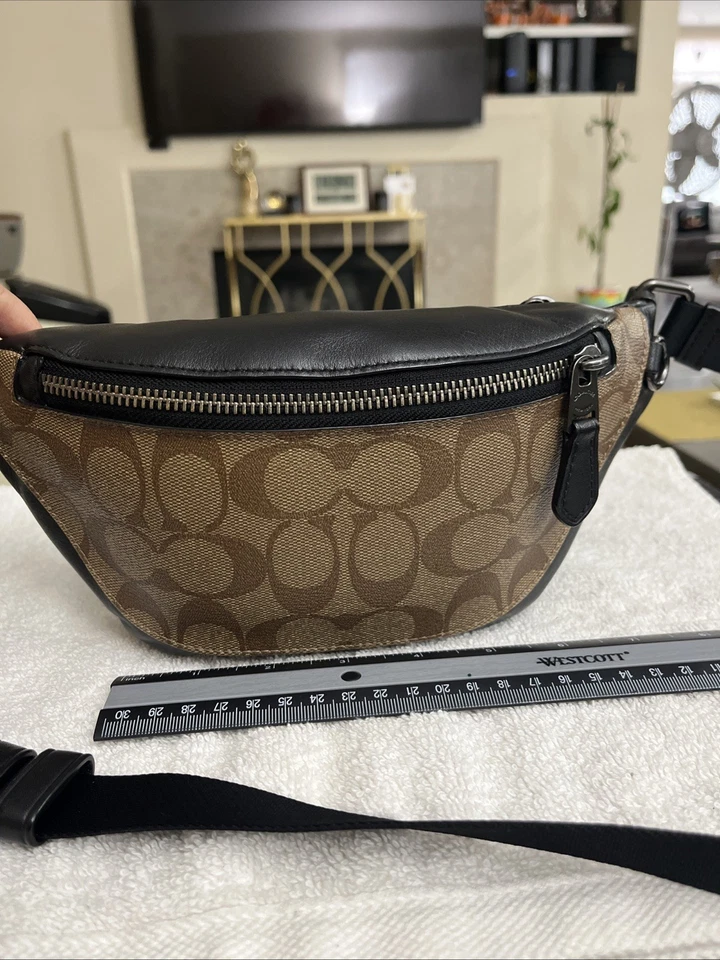 Coach Monogram Bumbag Brown /Crossbodybag Silver Hardware Pre Owned - Image 2 of 4