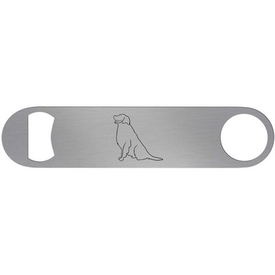 Flaschenöffner ''Sitting Dog Line Art'' Bar Klinge (BR00022157)