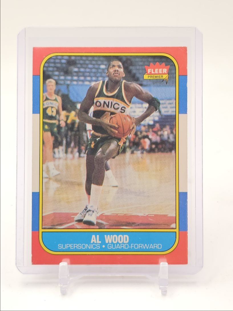 AL WOOD 1986-87 FLEER PREMIER ROOKIE SUPERSONICS #128 A Q3562