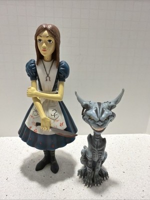 American McGee's Alice and Cheshire Cat Action Figures 2000 Loose
