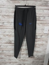 Nike Pittsburgh Panthers Joggers Mens Small Gray Black Drawstring Waist Football
