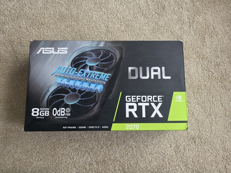 ASUS NVIDIA GeForce RTX 2070 Super Dual Evo 8GB GDDR6 Graphics Card