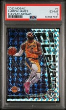 2022 PANINI MOSAIC ELEVATE MOSAIC #4 LEBRON JAMES PSA 6