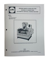 Sunnen Model CV-616 Cylinder Hone Parts Manual - XCV2902B