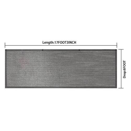 RV Awning 10'-20' Sun Shade Privacy Screen Free Kit W/ Grommets Various Size - Picture 20 of 61