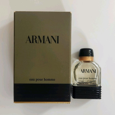 (NEW - DISCONTINUED 1984) Armani Eau Pour Homme Miniature 5ml / 0.17 FL OZ