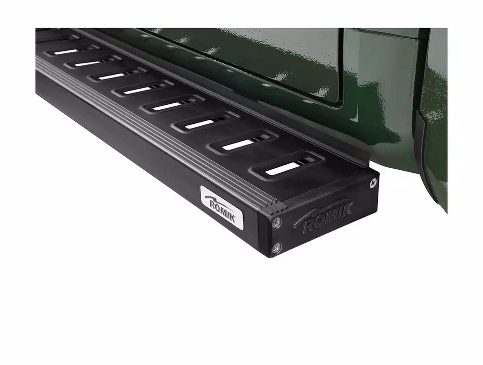 Romik ROF-T Black Running Boards Fit 2015-2018 Ford F150 Foto 3 de 4