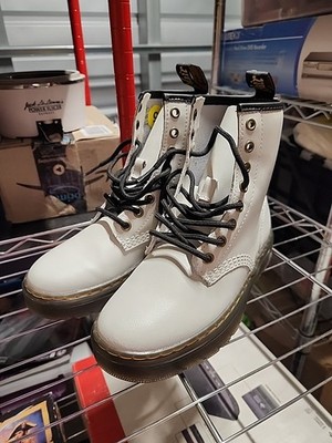 Doc Martens Air Wair With Bouncing Soles White 4.5