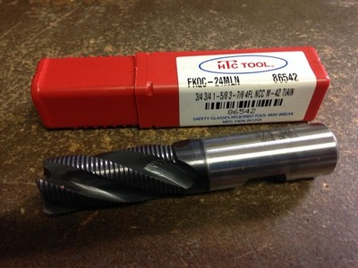 .750'' 3/4'' 4 FLUTE REGULAR LENGTH FINE PITCH TiAlN HSCO ROUGHING END MILL
