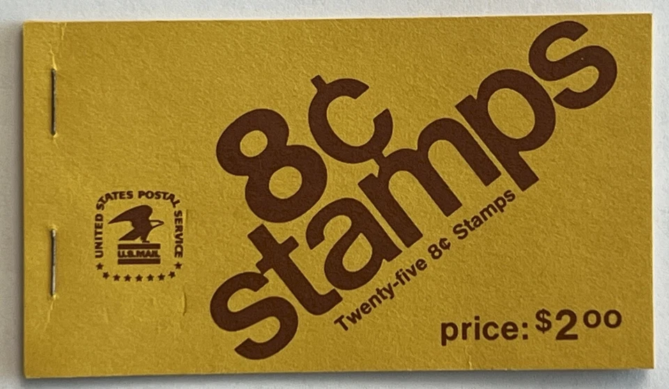 Lot of Two 1972 Eisenhower 8c Booklet stamps. 1 Book Full, 1 Partial Book - Image 2 of 4