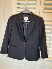 J. Crew Women  s Wool Blazer Size 2 Black Preppy Old Money Career Office