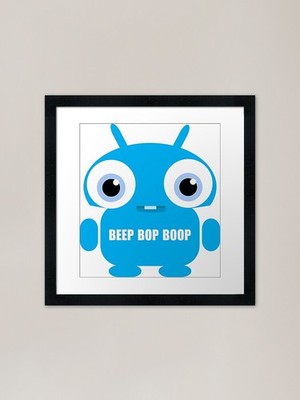 Beep Bop Boop gerahmter Kunstdruck gerahmt Wandbild Poster Leinwanddruck Bild
