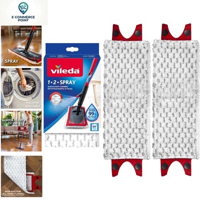 Vielseitige 2er Pack Mopp Nachfüllpads für 1-2 Spray und Ultramax Mopps - Einfacher Wechsel!