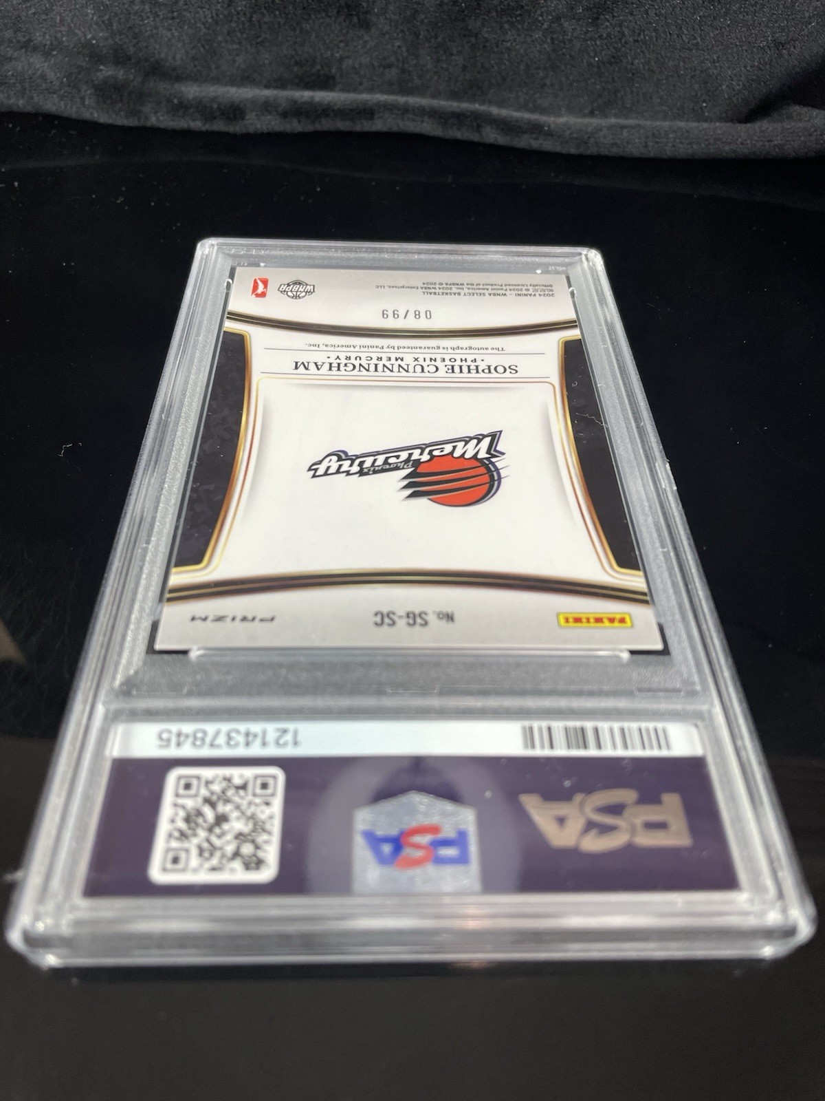 2024 Select WNBA Signatures Sophie Cunningham #SGSC Auto Red Prizm /99 view 7