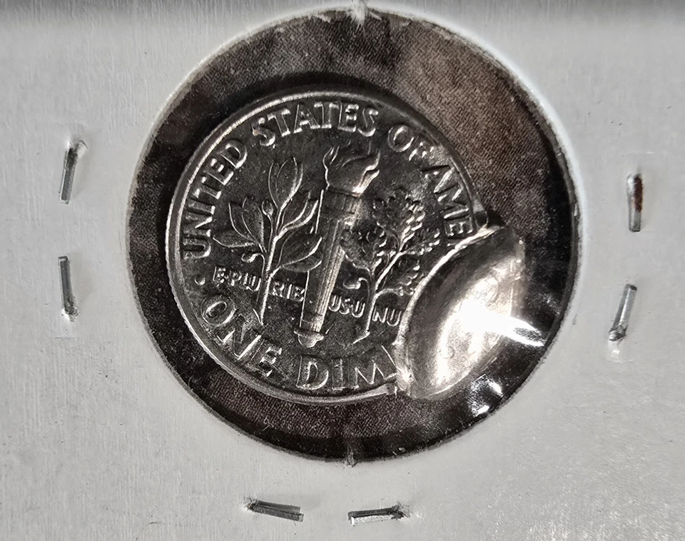 1988 D ROOSEVELT DIME Double Earlobe Error REF#0136 - Image 2 of 2