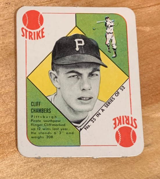 Cliff Chambers #25 Baseball Cards 1951 Topps Red Back trading card — raw and PSA graded price guide