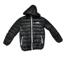 Boys The North Face Puffer Summit Series Jacket Size 130 Black RARE