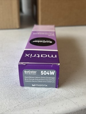 Matrix SoColor Pre-Bonded Permanent Extra Coverage Color 3oz 504W