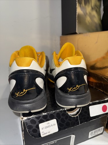 Nike Zoom Kobe 6 'White Del Sol' 2021 Yellow Black 429659-103 Men’s Size 10.5 - Picture 4 of 11