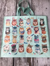TJX Reusable Shopping Bag Tote CATS Cats CATS 🐈‍⬛ of the World Colors