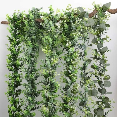 Eucalyptus artificiel à suspendre vigne prêt pour mariage décoration murale 1 - Photo 1/3