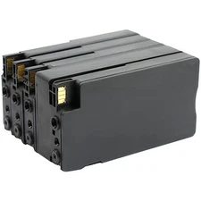 4 Pk 950XL 951XL Ink Cartridge For HP Officejet 8100 8600 w/chip Show Ink Level