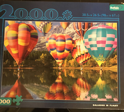 Balloons in Flight 2000 Pc Jigsaw Puzzle Buffalo Games Colorful Scenic Free Ship