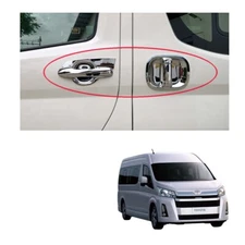 Door Handle Bowl Insert Cover Chrome Fits Toyota Hiace Commuter Van 2019 - 2021