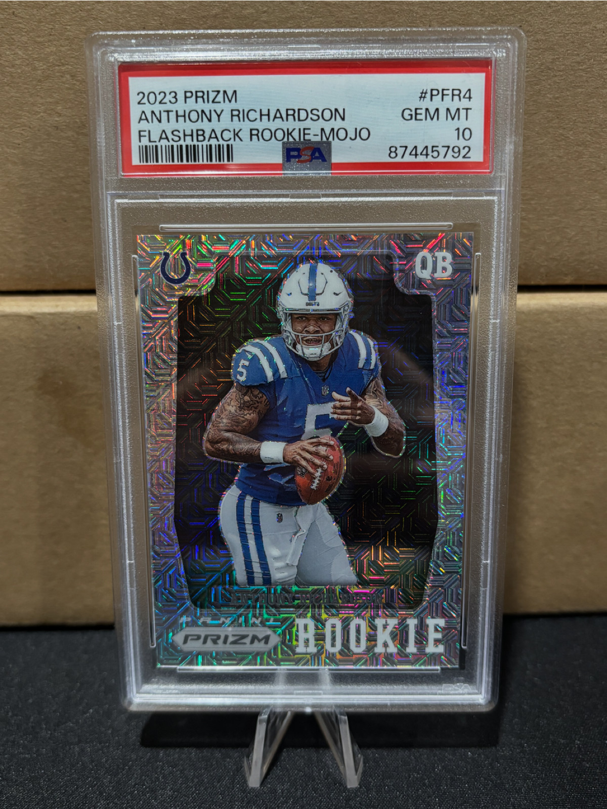 2023 Panini Prizm Anthony Richardson Flashback Rookie Mojo /25 #PFR4 PSA 10