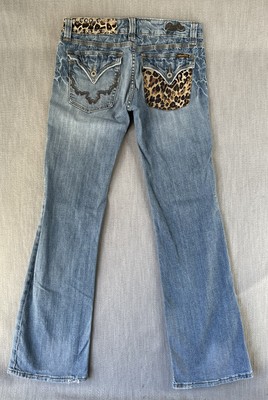Miss Me Jeans Boot Embellished Cheetah 