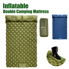 1/2 Person Inflatable Camping Mat Outdoor Double Sleeping Pad Air Mattress