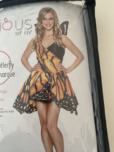 Womens Teens Rubies Delicious Deluxe Costume Monarch Butterfly Small 2-6 New - Picture 1 of 9