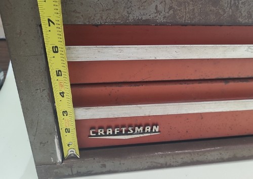 Craftsman Work Bench Tool Box 2 Drawer Vtg. 1969 Mechanics Old USA 26" 1960s - Picture 7 of 24