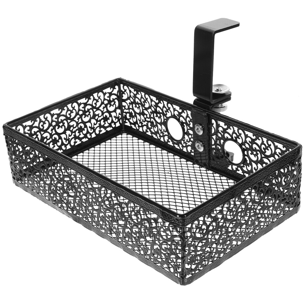 Hanging Desk Storage Under Desk Mount Storage Basket File Holder Office File eBay