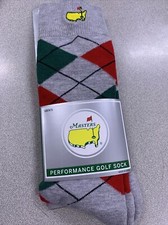 Augusta National Masters Argyle Performance Golf Sock Socks NEW
