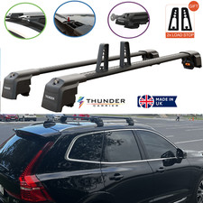VOLVO XC60 LOCKABLE CROSS BARS ROOF BAR RACK 4X STOPPER 2018-2024