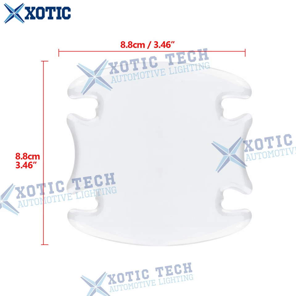 4x Película protectora transparente invisible para manija de puerta de coche cubierta antiarañazos pegatina 3D Foto 3 de 4