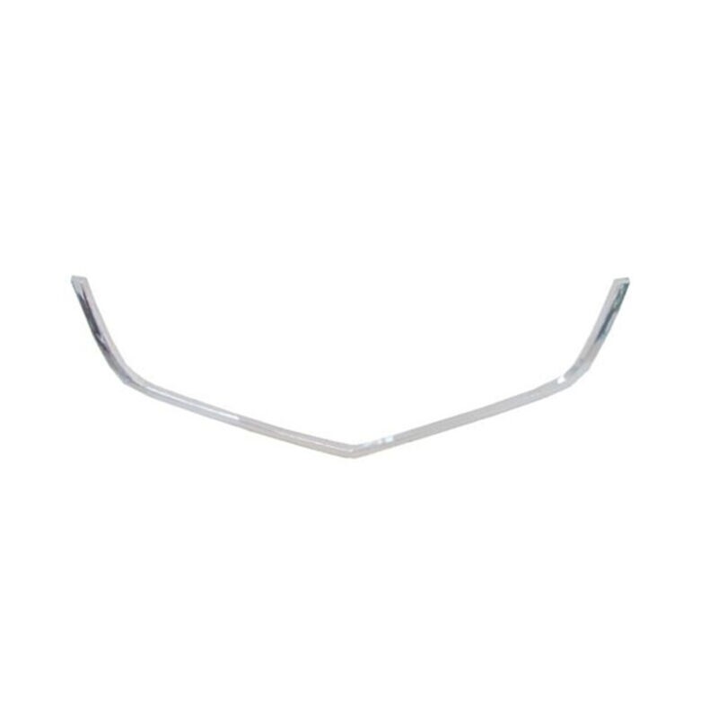 JustDrivably Replacement Parts Front Upper Grille Grill Molding Moulding Trim Lower Chrome Plastic Compatible With Acura TSX Base 2004 2005 Sedan