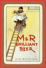 (107)Vintage 1920-80 Beer Ad for " M & R Beer " Single Card c1932 Lawson Wood