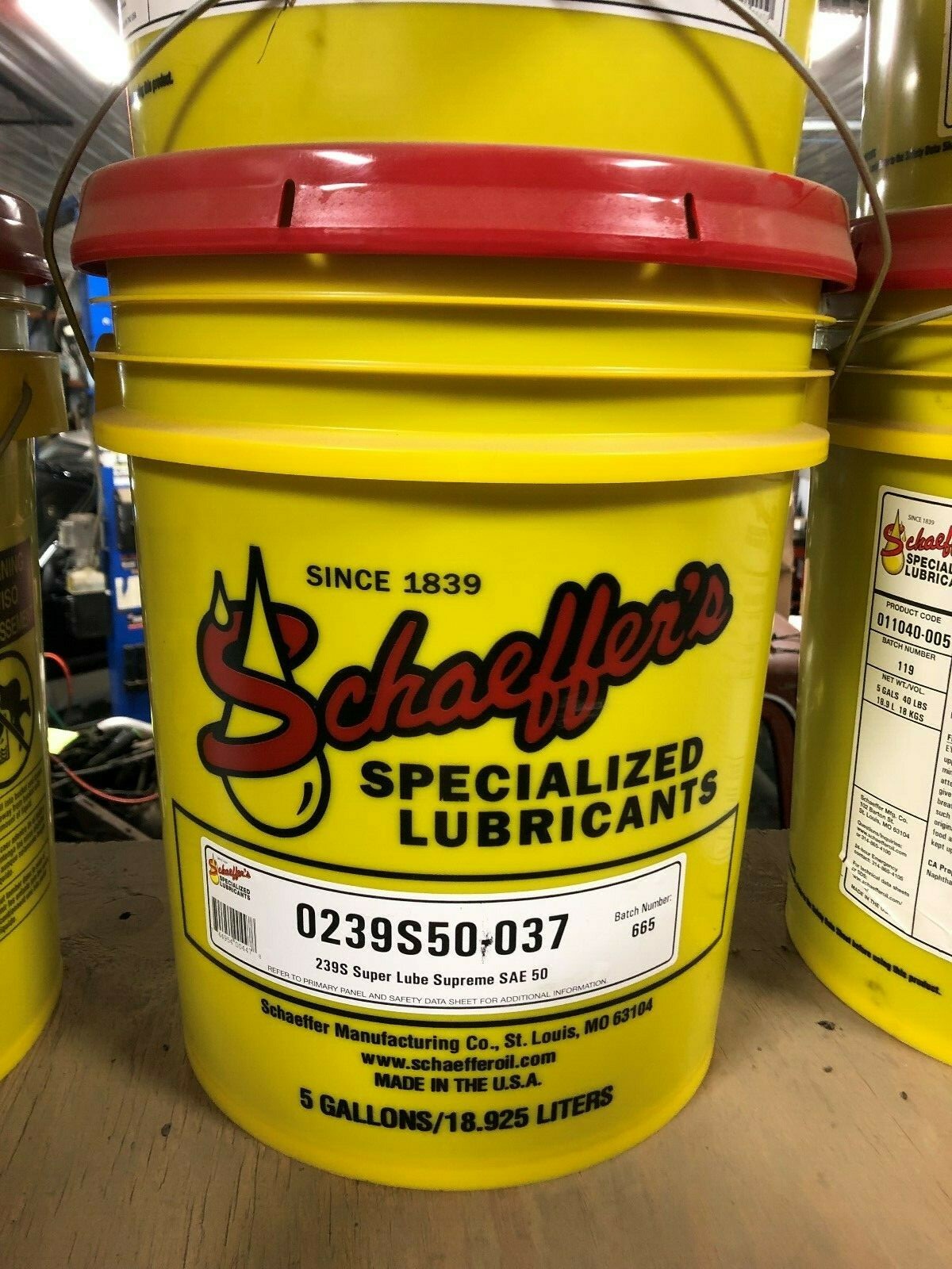 Schaeffer's Oil Super Lube Supreme SAE 50 (5 Gallon Pail/Bucket) #239S ...