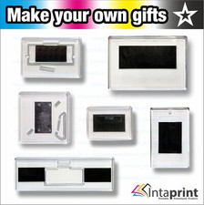 Blank Acrylic Fridge Magnet Clear Plastic Transparent Personalise Photo Artwork