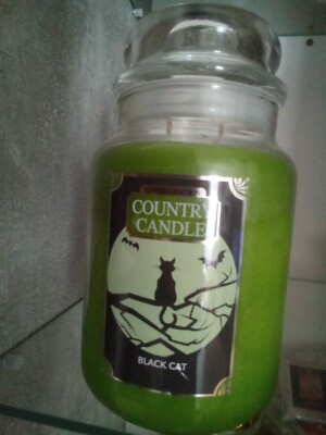 Country Candle Duftkerze  Black Cat , Rarität , neu,  sg.  Zustand Halloween