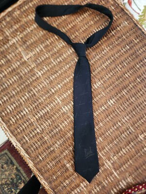 Stephen Bishop ABC records Memorabilia Black 1978 'Bish' Tie