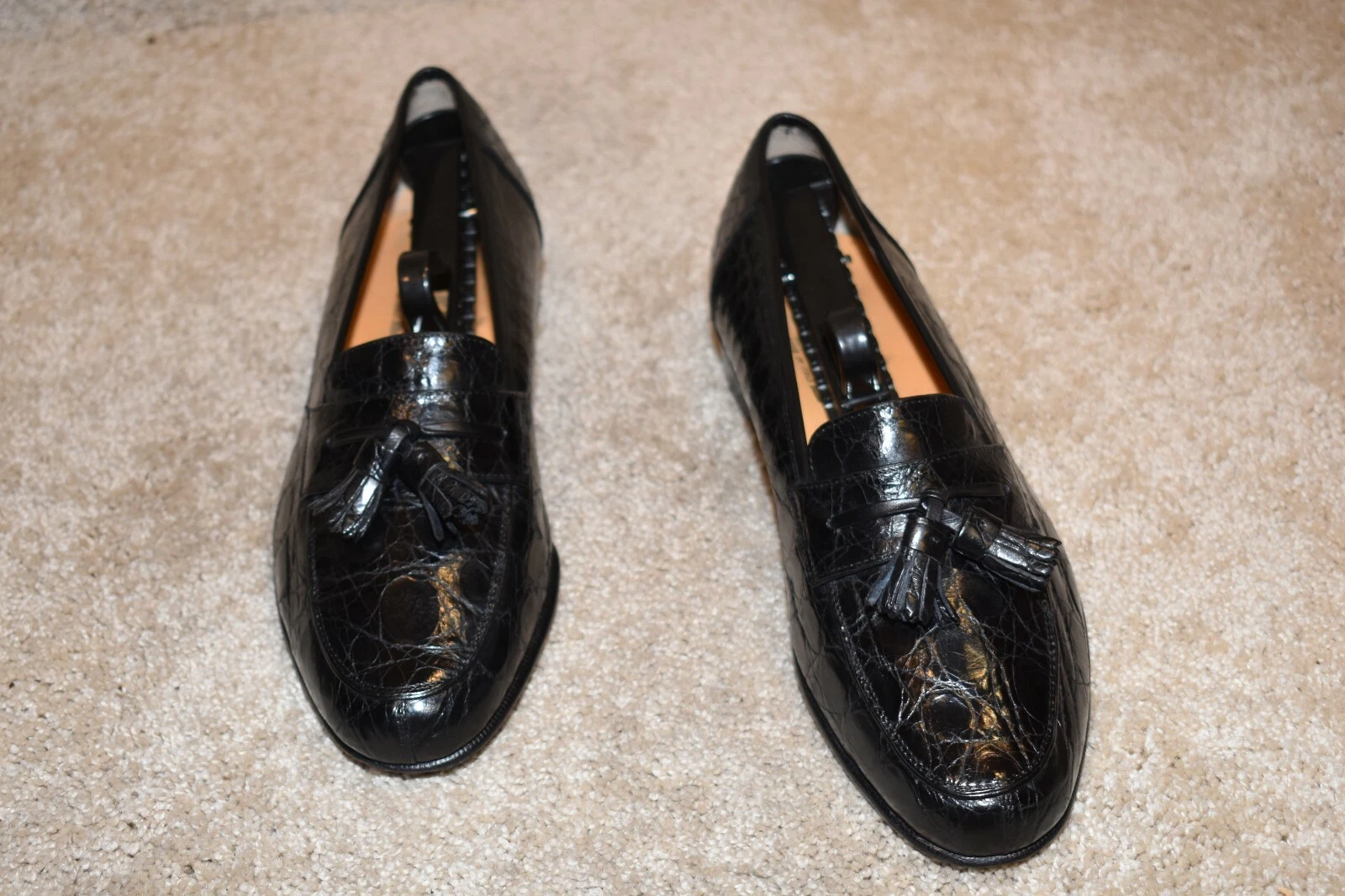 Ferragamo — GORGEOUS SALVATORE FERRAGAMO "GENUINE CROCODILE" ITALY MADE LOAFERS 7 D $2595