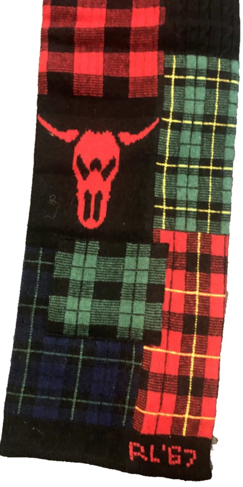 Raro Polo Ralph Lauren Longhorn Edición Limitada Bota de Vaquero Bufanda de Lana Occidental Foto 4 de 4
