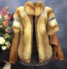 Red Fox Fur Coat S/m